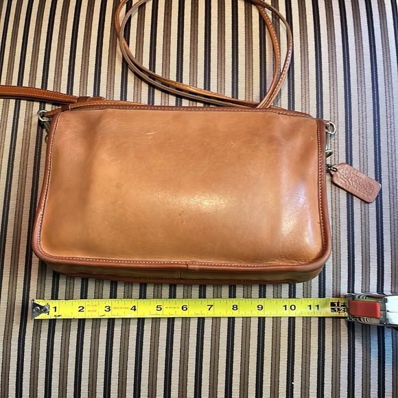 Vintage coach basic bag  / zippered clutch 9455 glue in tag original HT & strap - Picture 11 of 15
